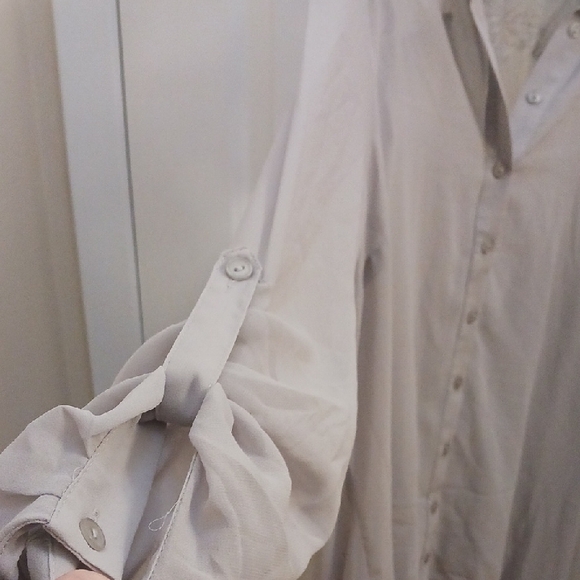 City Chic Gray Button-Up Cardigan - Picture 2 of 10